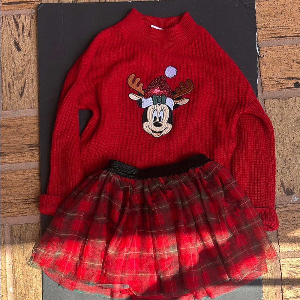 Disney Red Mickey Mouse Kids Matching Set